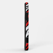 Zebra Print Red Mix iPhone 5 Hoesje (Achterkant/rechts)