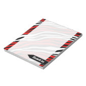 Zebra Print Red Mix Speciaal Notitieblok (Linkerzijde)