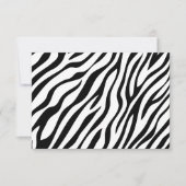 Zebra Print Reply Cards RSVP Kaartje (Voorkant)