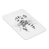 Zebra Print Ribbon met Butterfly Magneet (Rechterzijde)