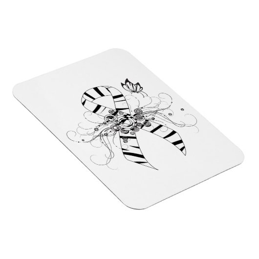 Zebra Print Ribbon met Butterfly Magneet (Rechterzijde)