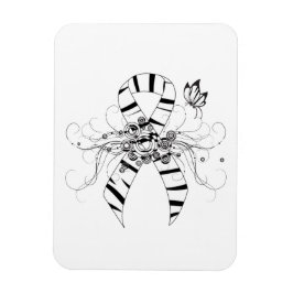 Zebra Print Ribbon met Butterfly Magneet