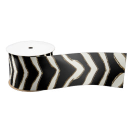 Zebra Print Ribbon Satijnen Lint