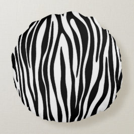 Zebra Print Rond Kussen