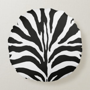 Zebra Print Rond Kussen