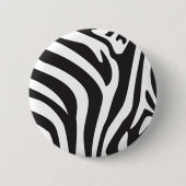 Zebra Print Ronde Button 5,7 Cm (Voorkant)