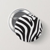 Zebra Print Ronde Button 5,7 Cm (Voorkant /achterkant)