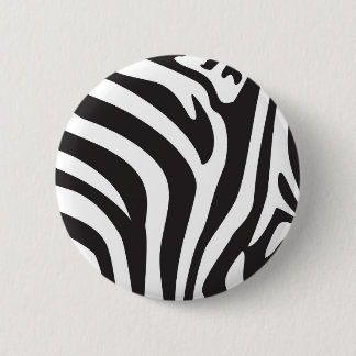 Zebra Print Ronde Button 5,7 Cm
