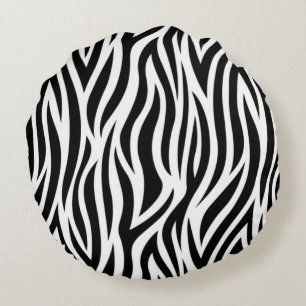 Zebra Print Round-Sierkussen Rond Kussen