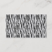 Zebra Print & Roze handtas Mode Visitekaartje (Achterkant)