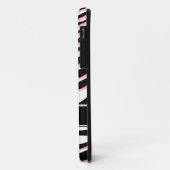 Zebra Print roze zwart & witte iPhone 5 Hoesje (Achterkant/links)