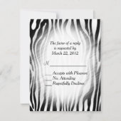 Zebra Print RSVP (Voorkant)