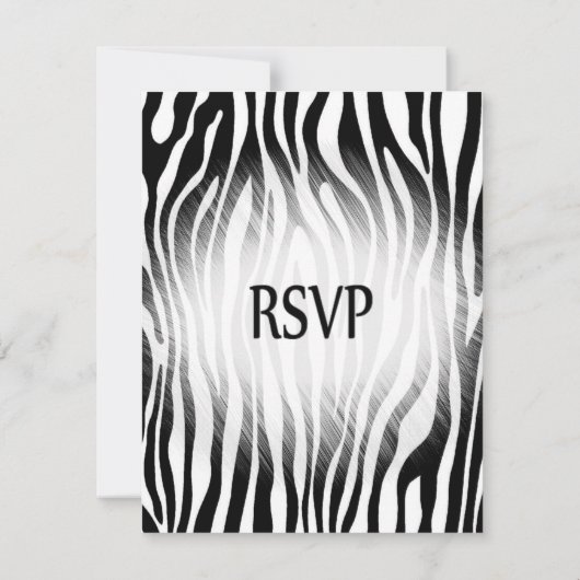 Zebra Print RSVP (Achterkant)