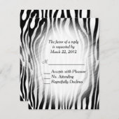 Zebra Print RSVP (Voorkant / Achterkant)