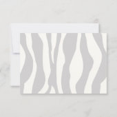 Zebra Print RSVP Kaartje (Achterkant)