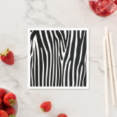 Zebra Print Safari Animal Paper Napkins Servet (Insitu)