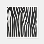 Zebra Print Safari Animal Paper Napkins Servet (Voorkant)