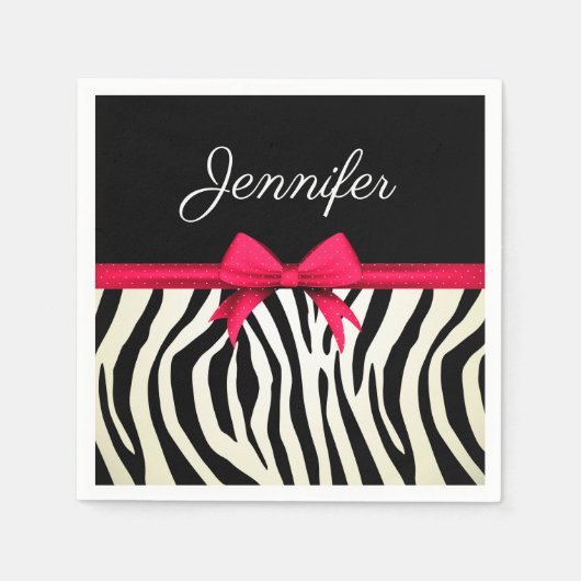 Zebra Print Servet (Voorkant)