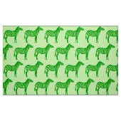 Zebra Print - Shades of Lime Green Stof (Fat Quarter)