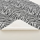 Zebra Print Sherpa Blanket Sherpa Deken (3/4)
