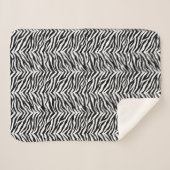 Zebra Print Sherpa Blanket Sherpa Deken (Voorkant (horizontaal))
