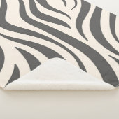 Zebra Print Sherpa Deken (3/4)