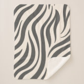 Zebra Print Sherpa Deken (Voorkant)