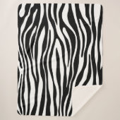 Zebra Print Sherpa Deken (Voorkant)