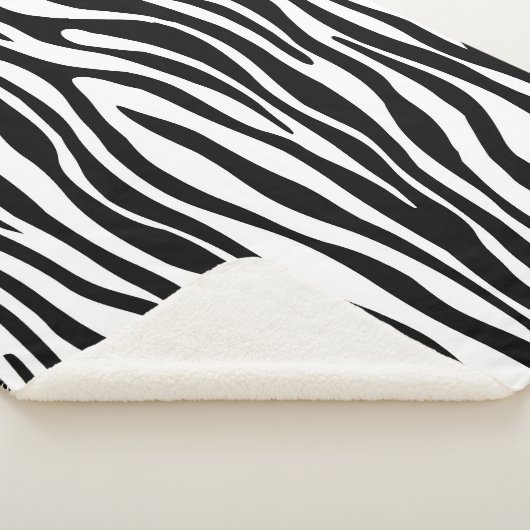 Zebra Print Sherpa Deken (3/4)