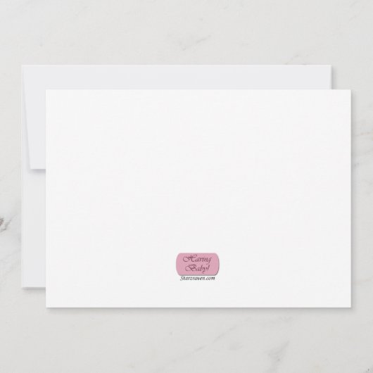 Zebra Print Side Blue Baby Shower Invitaties Kaart (Achterkant)