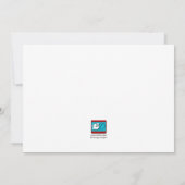 Zebra Print Side Pink Birthday Party Invitations Kaart (Achterkant)