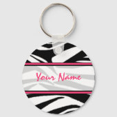 Zebra Print Sleutelhanger (Voorkant)