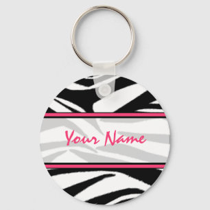Zebra Print Sleutelhanger