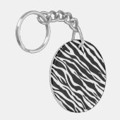 Zebra Print Sleutelhanger (Voorkant Links)