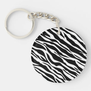Zebra Print Sleutelhanger
