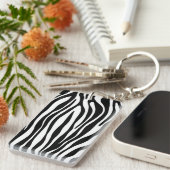 Zebra Print Sleutelhanger (Voorkant Rechts)
