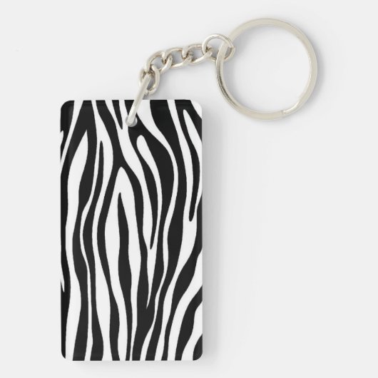Zebra Print Sleutelhanger (achterkant)