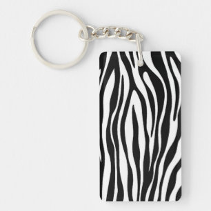 Zebra Print Sleutelhanger