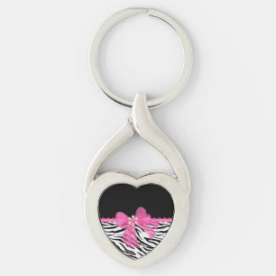 Zebra Print Sleutelhanger