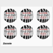 Zebra print Snoep Buffet Sticker (Vel)