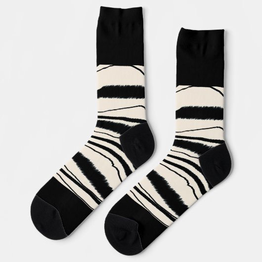 Zebra Print Sokken (Links)