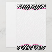 Zebra Print Stationery Briefpapier (Voorkant / Achterkant)