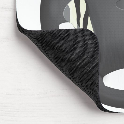 Zebra Print Steering Wheel Muismat (Hoek)