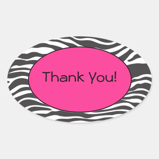 Zebra Print Sticker (Voorkant)