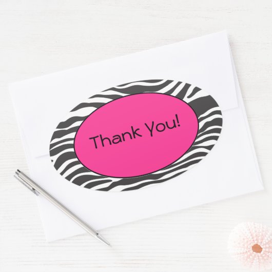 Zebra Print Sticker (Envelop)