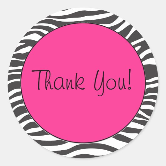 Zebra Print Sticker (Voorkant)