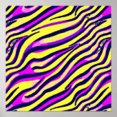 Zebra Print Stripe Abstracte Kunst Wilde Dier (Voorkant)