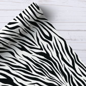 Zebra Print Stripes Black and White Animal Pattern Cadeaupapier