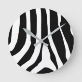 Zebra Print Stripes patroon Ronde Klok (Voorkant)