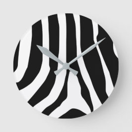 Zebra Print Stripes patroon Ronde Klok